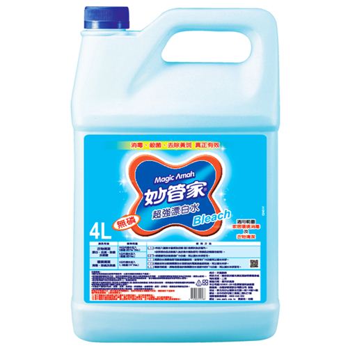 【妙管家】超強漂白水 (1加侖*4桶/箱)