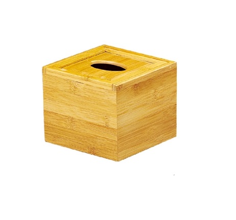 正方木紋紙巾盒