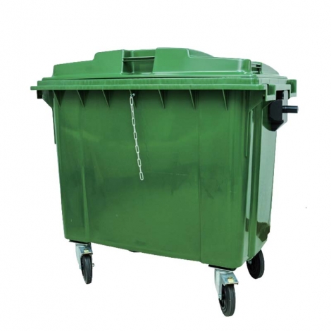 四輪回收托桶(綠) 660L-GB-660