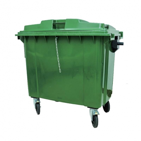 四輪回收托桶(綠) 1000L-垃圾子母車  GB-1000